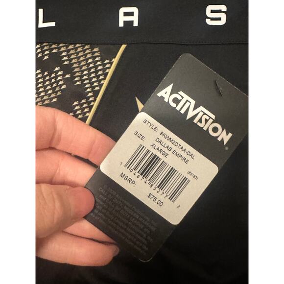 Activision Men's XL Black Gold Crew Neck Call of Duty League Short Sleeve Jersey - Picture 7 of 10